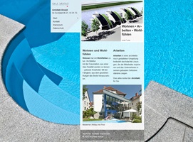 Internetseite eines Architekturbüros